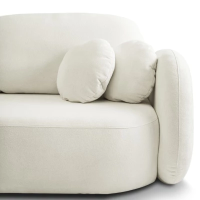 Zweisitzer-Sofa COBOURG mit Stauraum – Creme