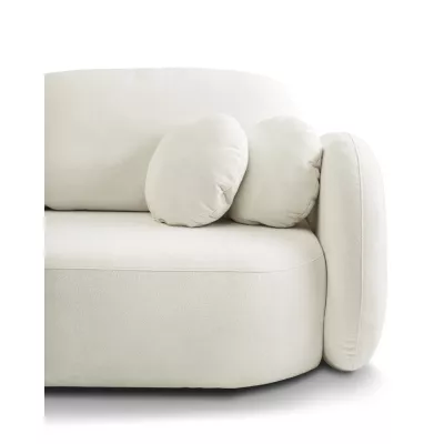 Zweisitzer-Sofa COBOURG mit Stauraum – Creme