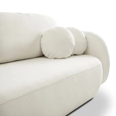 Zweisitzer-Sofa COBOURG mit Stauraum – Creme