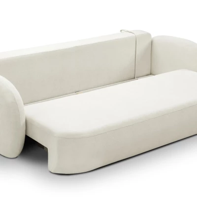 Zweisitzer-Sofa COBOURG mit Stauraum – Creme