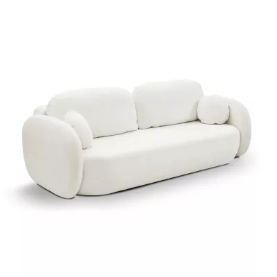 Zweisitzer-Sofa COBOURG mit Stauraum – Creme