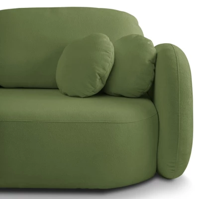 COBOURG Klappsofa, 2-Sitzer mit Stauraum – grün
