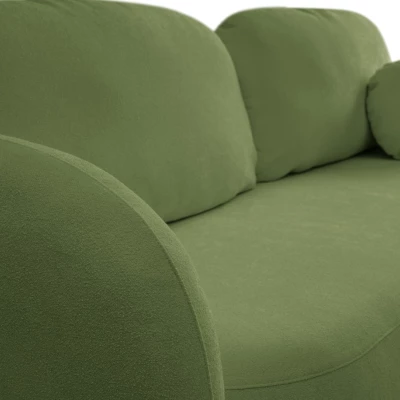 COBOURG Klappsofa, 2-Sitzer mit Stauraum – grün