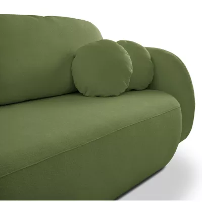 COBOURG Klappsofa, 2-Sitzer mit Stauraum – grün