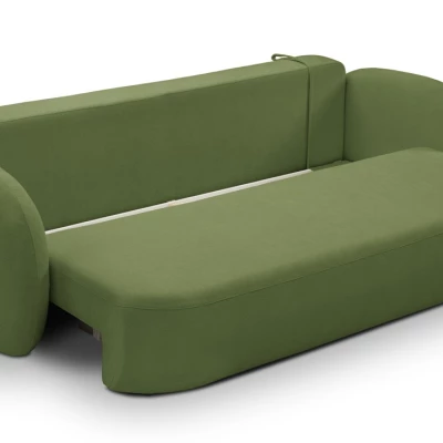 COBOURG Klappsofa, 2-Sitzer mit Stauraum – grün