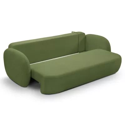COBOURG Klappsofa, 2-Sitzer mit Stauraum – grün