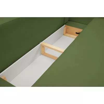 COBOURG Klappsofa, 2-Sitzer mit Stauraum – grün