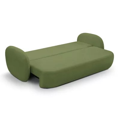 COBOURG Klappsofa, 2-Sitzer mit Stauraum – grün