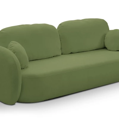 COBOURG Klappsofa, 2-Sitzer mit Stauraum – grün