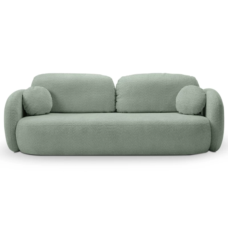 Zweisitzer-Sofa COBOURG mit Stauraum – Dunkelmint