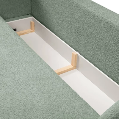 Zweisitzer-Sofa COBOURG mit Stauraum – Dunkelmint
