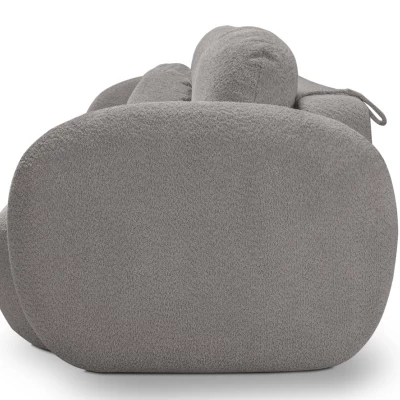 COBOURG Klappsofa, 2-Sitzer mit Stauraum – Stahlgrau