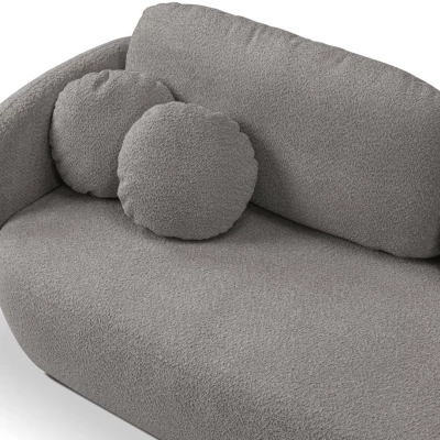 COBOURG Klappsofa, 2-Sitzer mit Stauraum – Stahlgrau