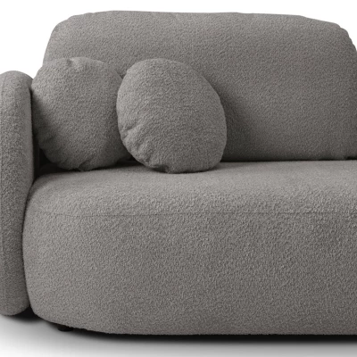 COBOURG Klappsofa, 2-Sitzer mit Stauraum – Stahlgrau
