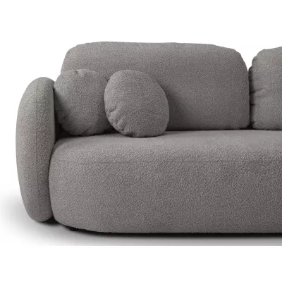 COBOURG Klappsofa, 2-Sitzer mit Stauraum – Stahlgrau