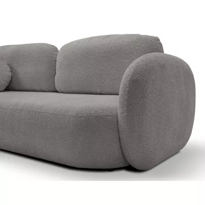 COBOURG Klappsofa, 2-Sitzer mit Stauraum – Stahlgrau