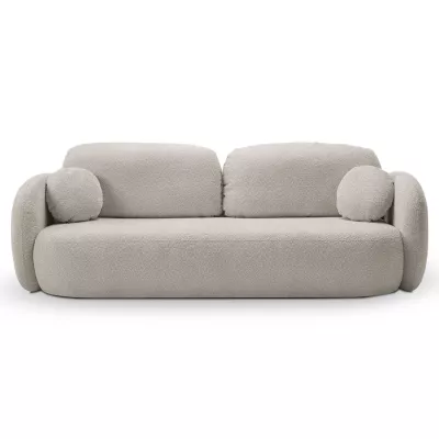 Zweisitzer-Sofa COBOURG mit Stauraum – grau