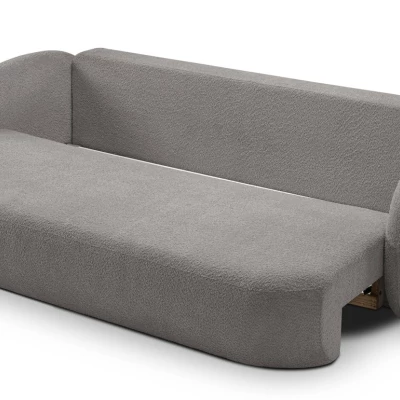 COBOURG Klappsofa, 2-Sitzer mit Stauraum – Stahlgrau
