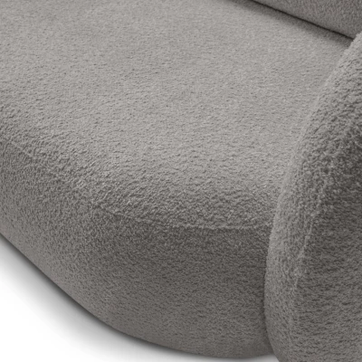 COBOURG Klappsofa, 2-Sitzer mit Stauraum – Stahlgrau