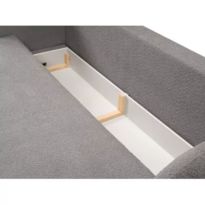 COBOURG Klappsofa, 2-Sitzer mit Stauraum – Stahlgrau