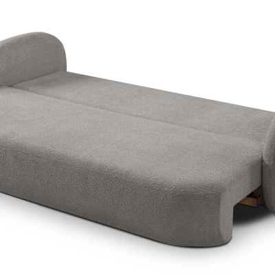 COBOURG Klappsofa, 2-Sitzer mit Stauraum – Stahlgrau