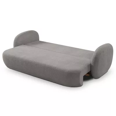 COBOURG Klappsofa, 2-Sitzer mit Stauraum – Stahlgrau