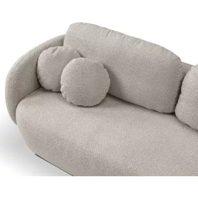 Zweisitzer-Sofa COBOURG mit Stauraum – grau