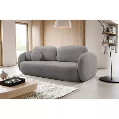 COBOURG Klappsofa, 2-Sitzer mit Stauraum – Stahlgrau