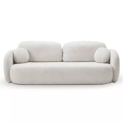 COBOURG Zweisitzer-Sofa mit Stauraum - hellgrau 1