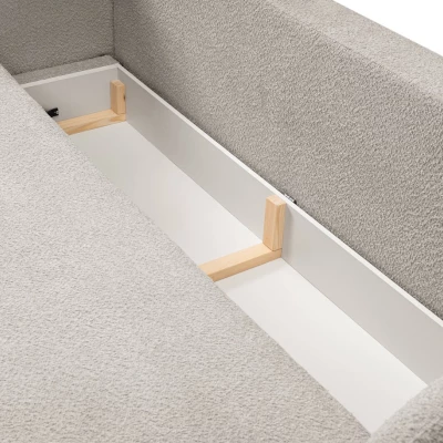 Zweisitzer-Sofa COBOURG mit Stauraum – grau