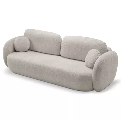 Zweisitzer-Sofa COBOURG mit Stauraum – grau