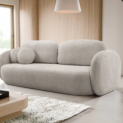 Zweisitzer-Sofa COBOURG mit Stauraum – grau