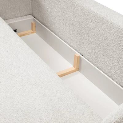 COBOURG Zweisitzer-Sofa mit Stauraum - hellgrau 1