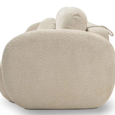Zweisitzer-Sofa COBOURG mit Stauraum – hellbeige
