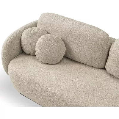 Zweisitzer-Sofa COBOURG mit Stauraum – hellbeige