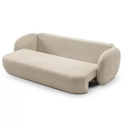 Zweisitzer-Sofa COBOURG mit Stauraum – hellbeige