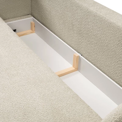 Zweisitzer-Sofa COBOURG mit Stauraum – hellbeige