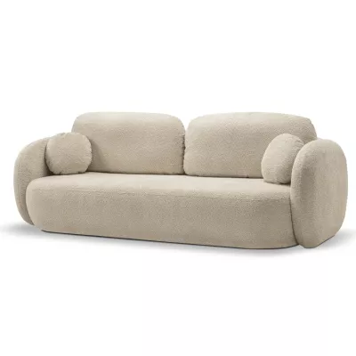 Zweisitzer-Sofa COBOURG mit Stauraum – hellbeige