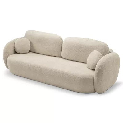 Zweisitzer-Sofa COBOURG mit Stauraum – hellbeige