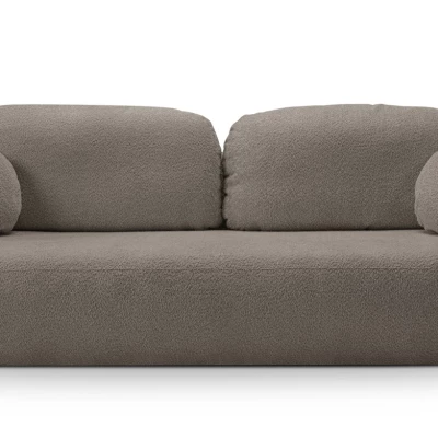 COBOURG Klappsofa, 2-Sitzer mit Stauraum – olivgrau