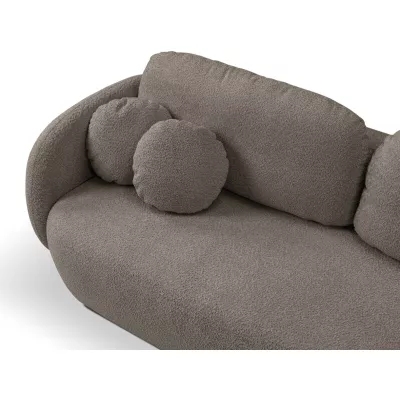 COBOURG Klappsofa, 2-Sitzer mit Stauraum – olivgrau