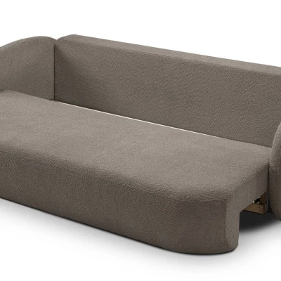 COBOURG Klappsofa, 2-Sitzer mit Stauraum – olivgrau