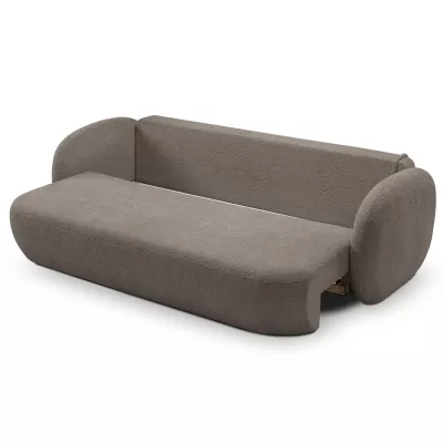 COBOURG Klappsofa, 2-Sitzer mit Stauraum – olivgrau