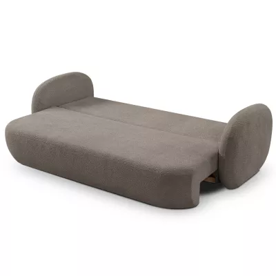 COBOURG Klappsofa, 2-Sitzer mit Stauraum – olivgrau