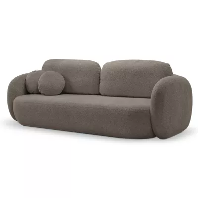 COBOURG Klappsofa, 2-Sitzer mit Stauraum – olivgrau