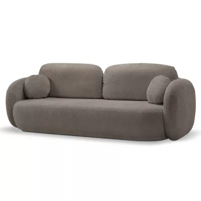 COBOURG Klappsofa, 2-Sitzer mit Stauraum – olivgrau