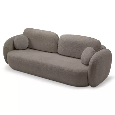 COBOURG Klappsofa, 2-Sitzer mit Stauraum – olivgrau