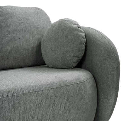 COBOURG Zweisitzer-Sofa mit Stauraum - Dunkelgrau 1