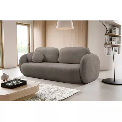 COBOURG Klappsofa, 2-Sitzer mit Stauraum – olivgrau