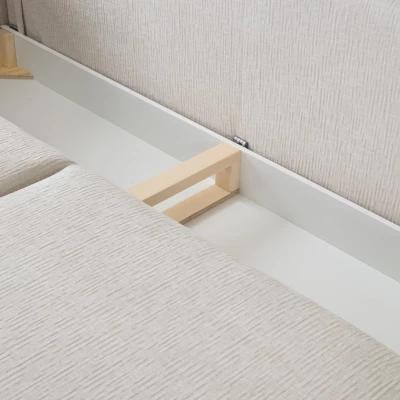 Schlafsofa mit Stauraum BANFF – Hellbeige